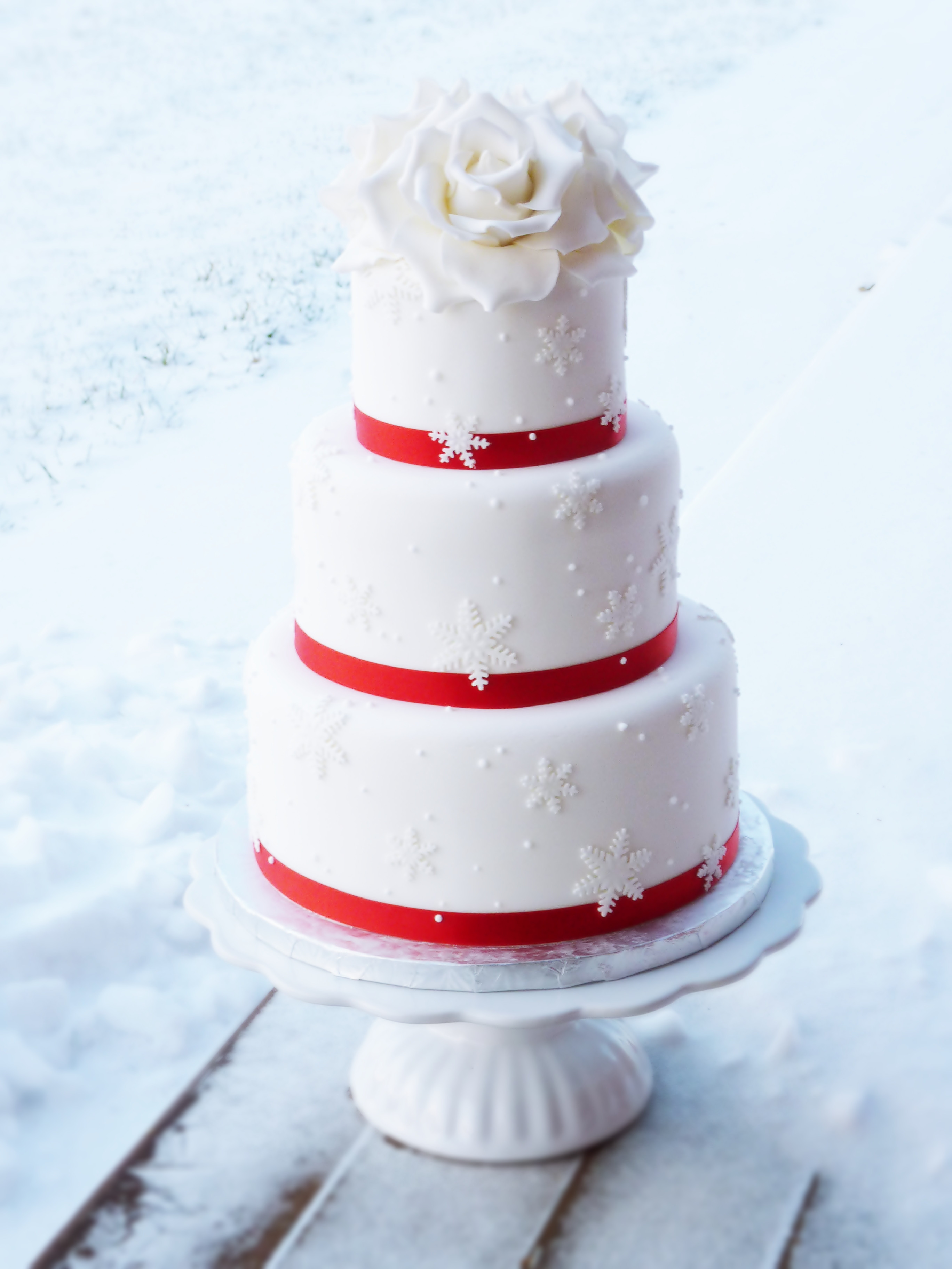 Winter Themed Wedding Cakes
 Winter themed wedding cake