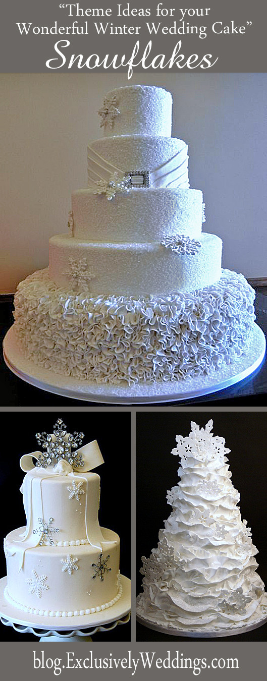 Winter Themed Wedding Cakes
 Five Theme Ideas for Your Wonderful Winter Wedding Cake