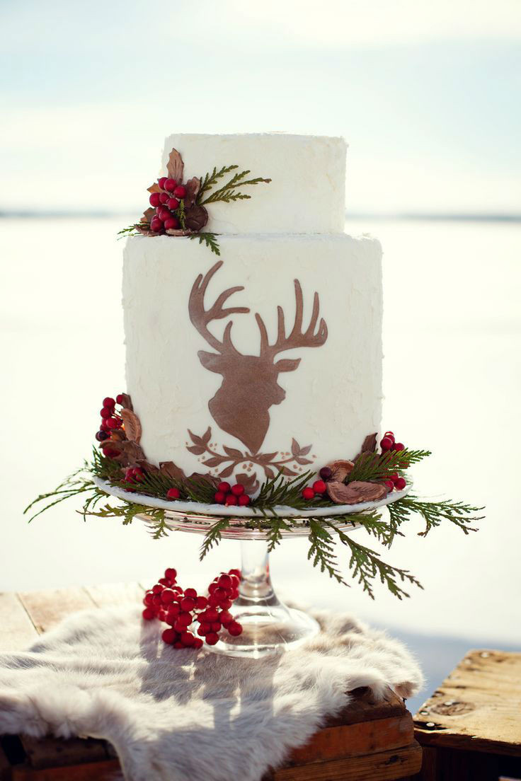 Winter Themed Wedding Cakes
 41 Adorable Winter Wedding Cake Ideas
