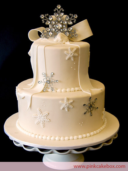 Winter Wonderland Wedding Cakes
 Winter Themed Wedding Cakes Pink Cake Box Custom Cakes