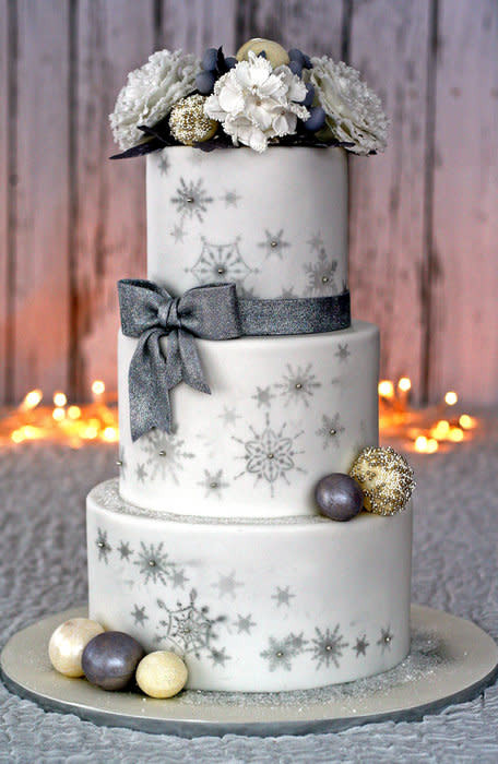 Winter Wonderland Wedding Cakes
 Winter Wonderland Wedding Cake & peony tutorial Cake