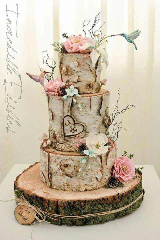 Wood Wedding Cakes
 25 best ideas about Wood wedding cakes on Pinterest