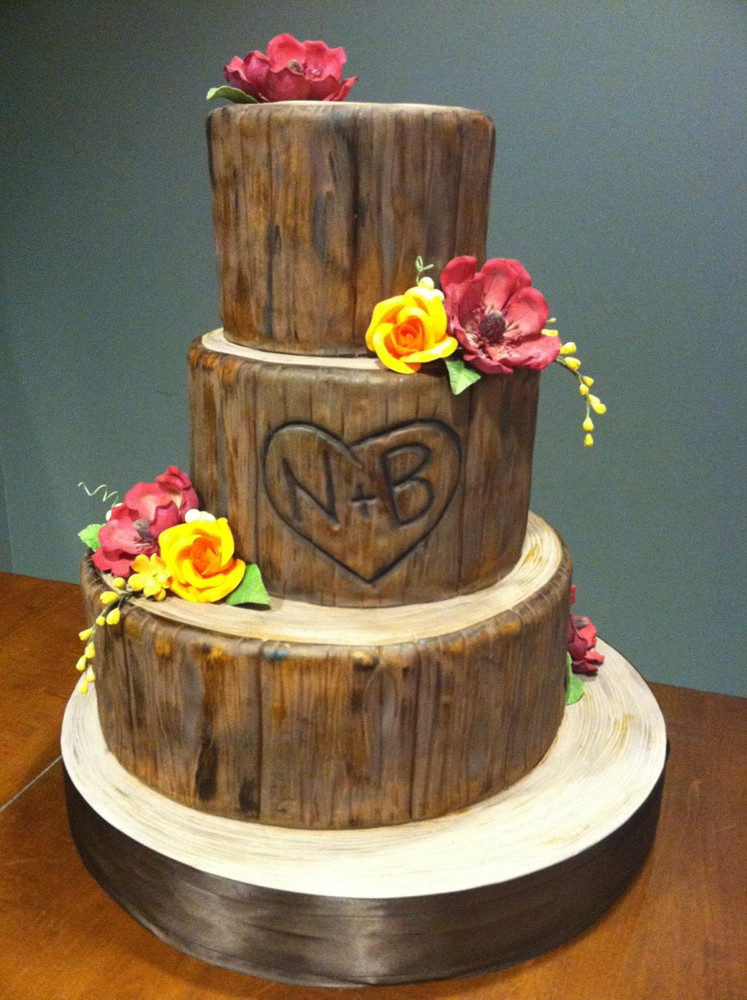 Wood Wedding Cakes
 Wood Wedding Cake