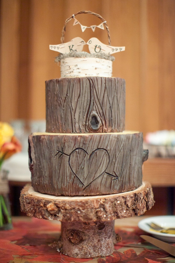 Wood Wedding Cakes
 25 Best Ideas about Wood Cake on Pinterest