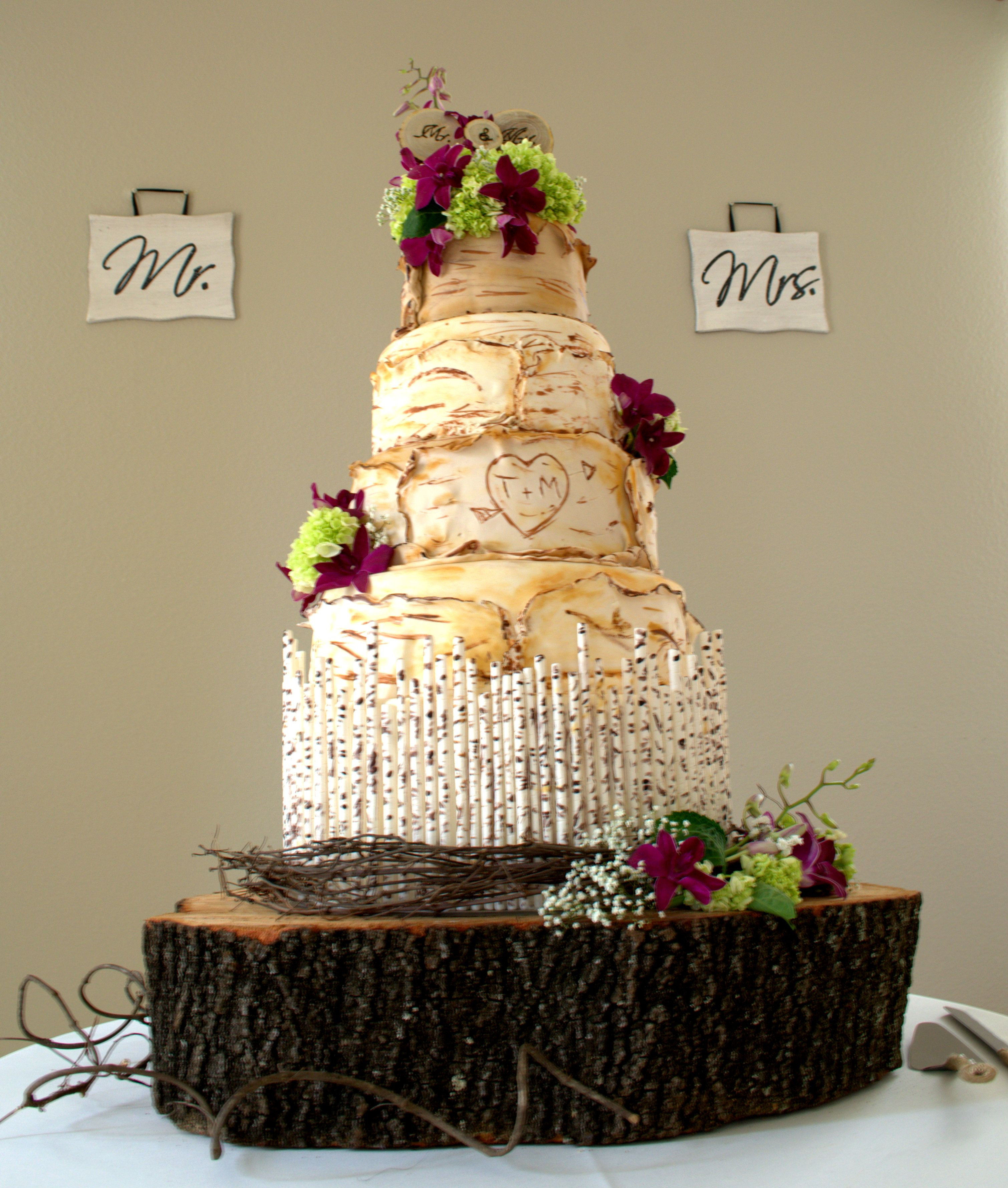 Woodsy Wedding Cakes
 Woodsy Wedding Cake Forest Wedding Cake
