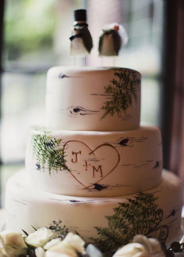 Woodsy Wedding Cakes
 25 best ideas about Birch wedding cakes on Pinterest