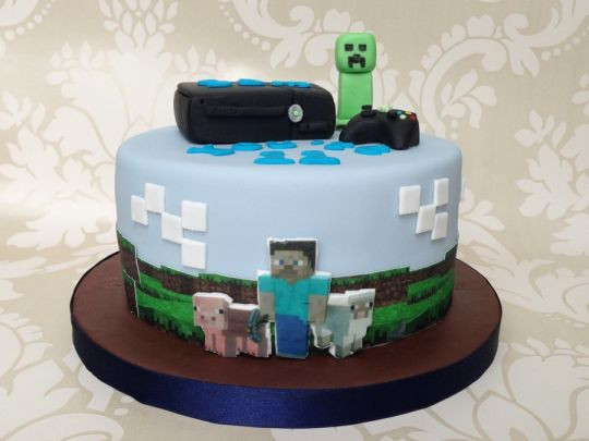 Xbox Wedding Cakes
 Xbox 360 Minecraft cake Cake by Sugar Sweet Cakes