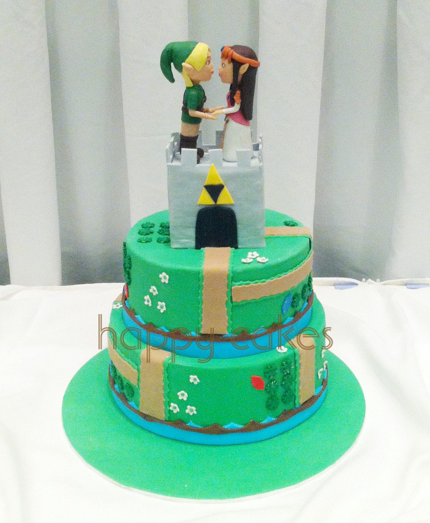 Zelda Wedding Cakes
 Zelda & Link Wedding Cake