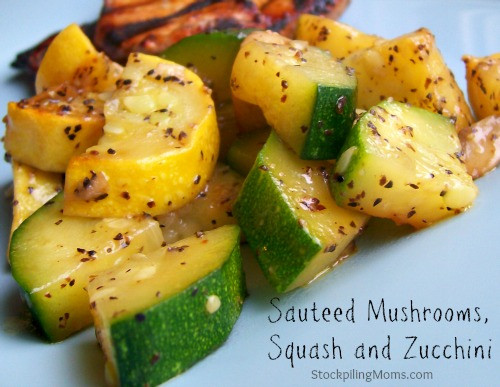 Zucchini And Summer Squash Recipes
 Sauteed Mushrooms Squash and Zucchini