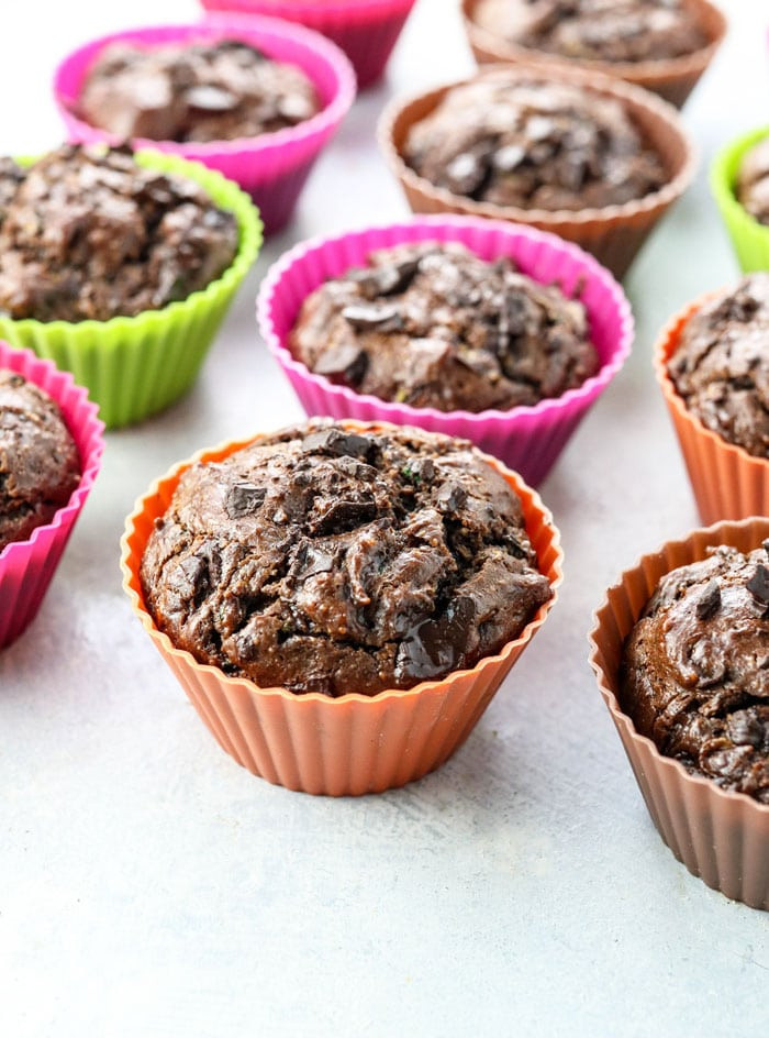 Zucchini Muffins Healthy
 Healthy Flourless Chocolate Zucchini Muffins