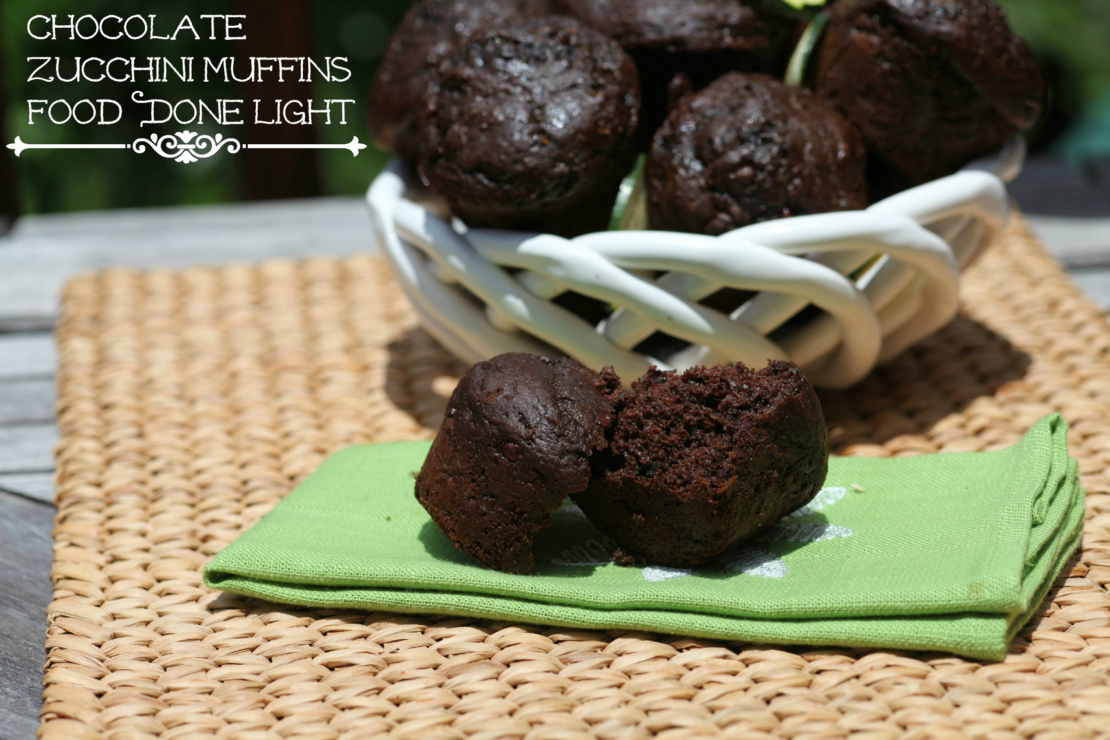 Zucchini Muffins Healthy
 Chocolate Zucchini Muffins