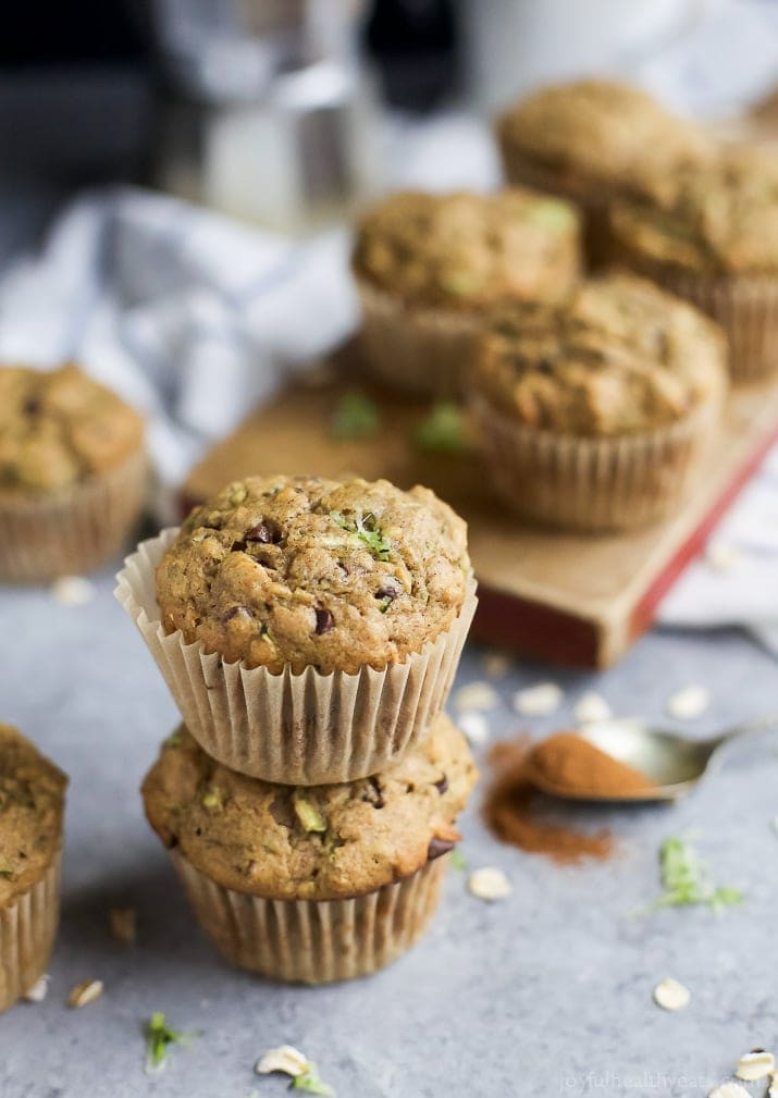 Zucchini Muffins Healthy
 Chocolate Chip Zucchini Muffins