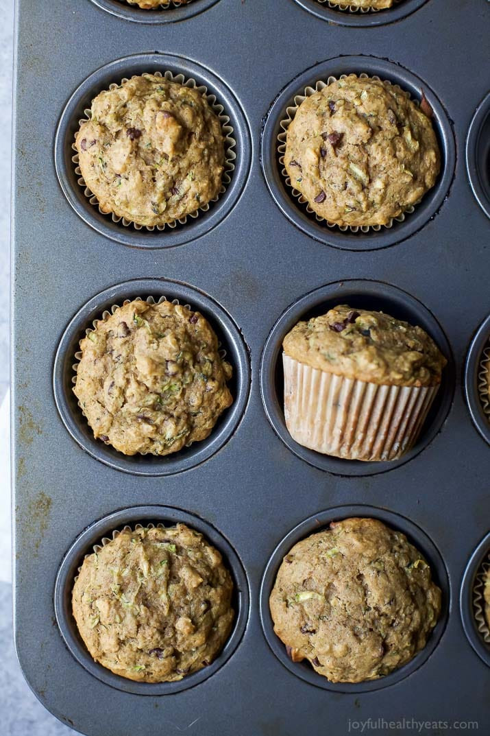 Zucchini Muffins Healthy
 Chocolate Chip Zucchini Muffins