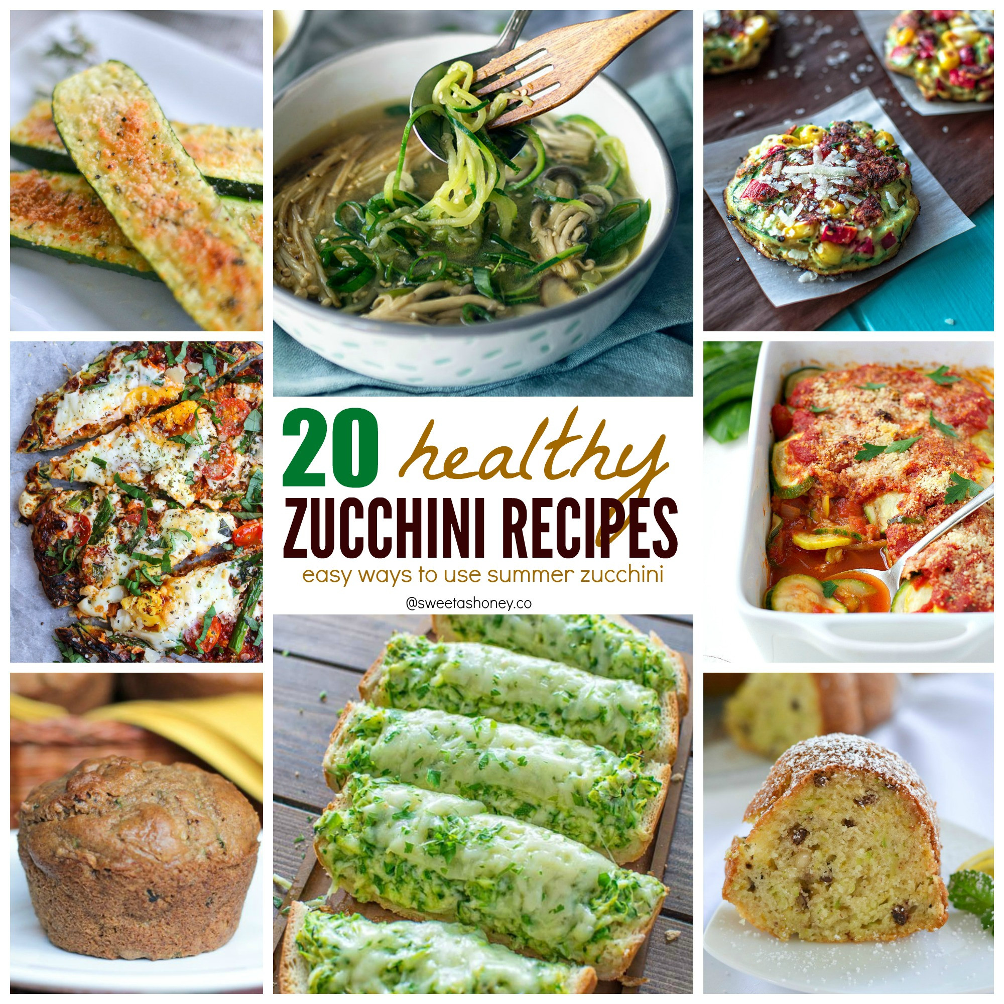 Zucchini Recipes Healthy
 Healthy Zucchini Recipes 20 Easy Ways to Use Zucchini