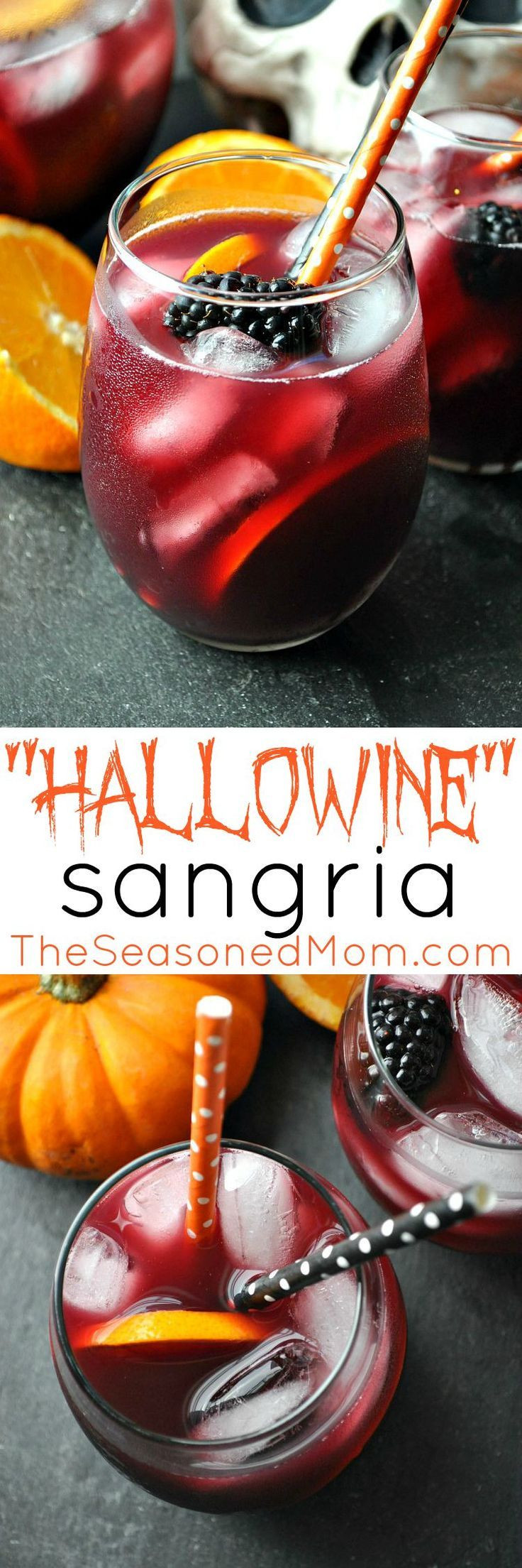 Adult Halloween Drinks
 Hallowine Sangria Recipe Drinks