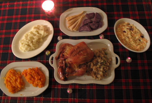 American Christmas Dinner
 somerville kitchen December 2010