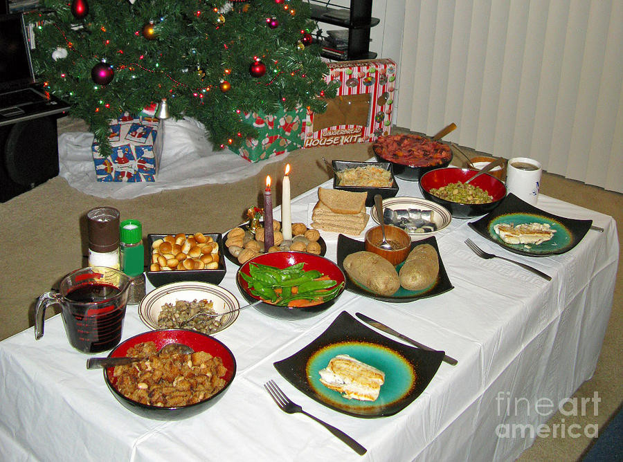 American Christmas Dinner
 Traditional Lithuanian Christmas Eve Dinner With American