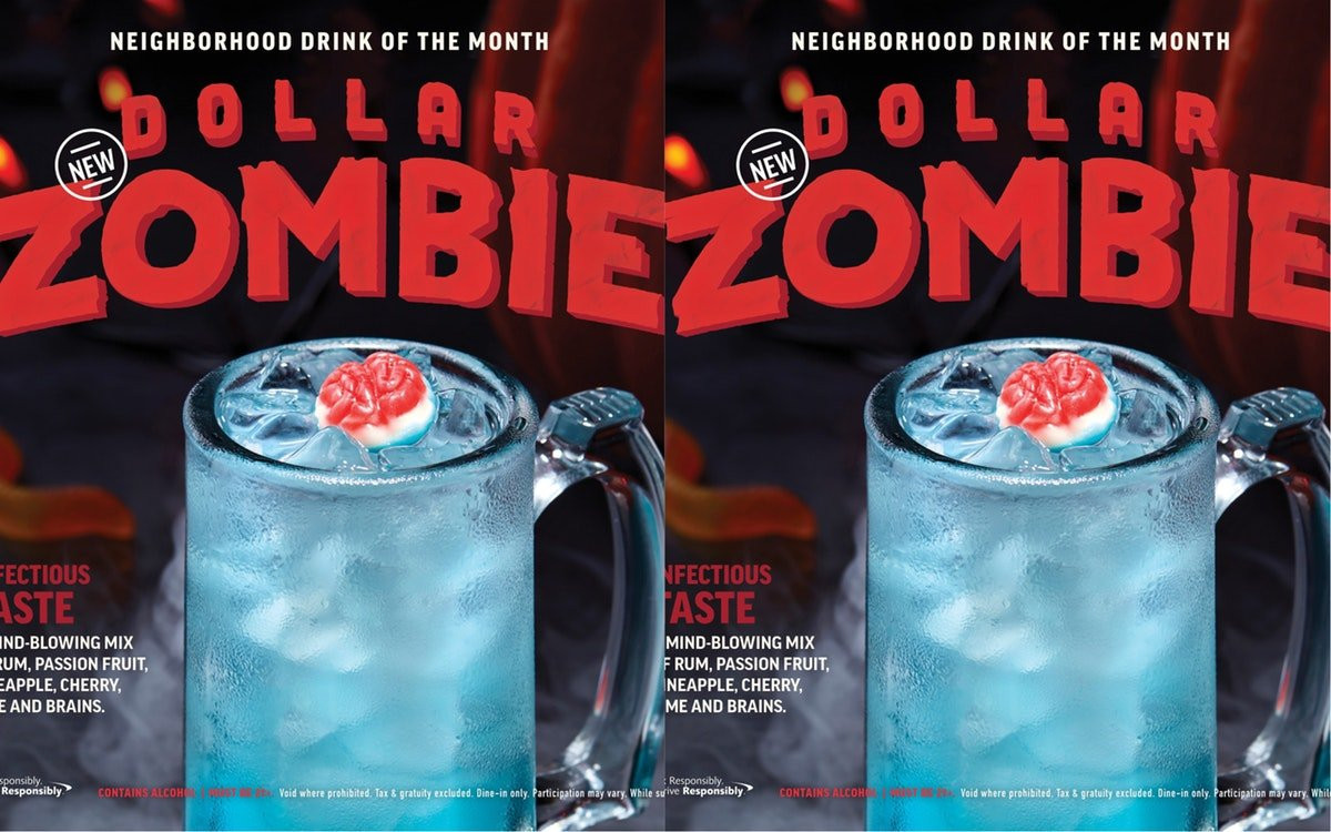 Applebees Halloween Drinks
 Applebee s Is Selling A Zombie Drink For $1 — Here s What