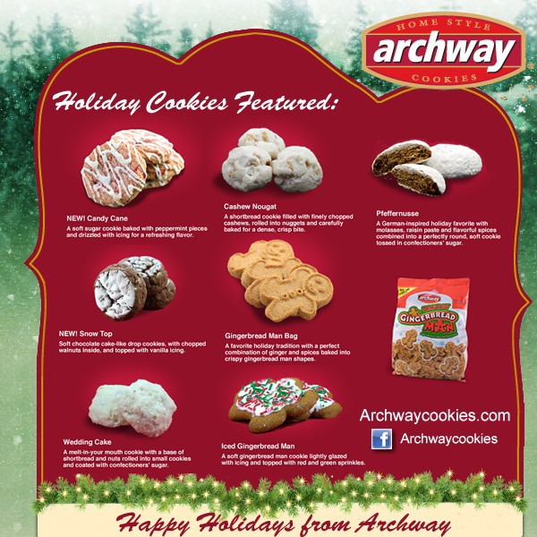 Archway Christmas Cookies
 Archway Cookie Contest Vote For your Favorite & Win