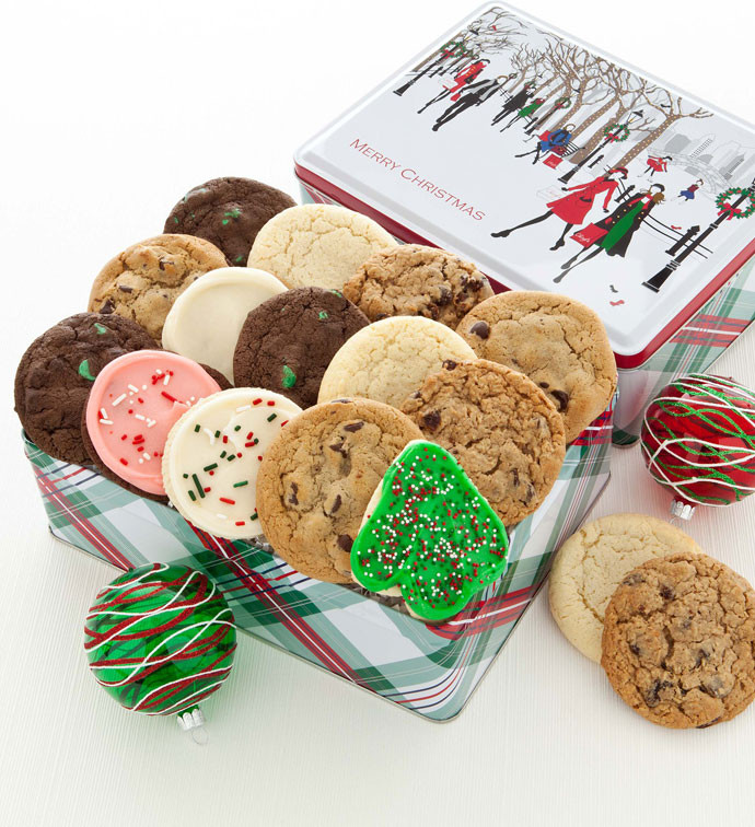 Assorted Christmas Cookies
 Holiday Cheer Gift Tin Merry Christmas Assorted Cookies