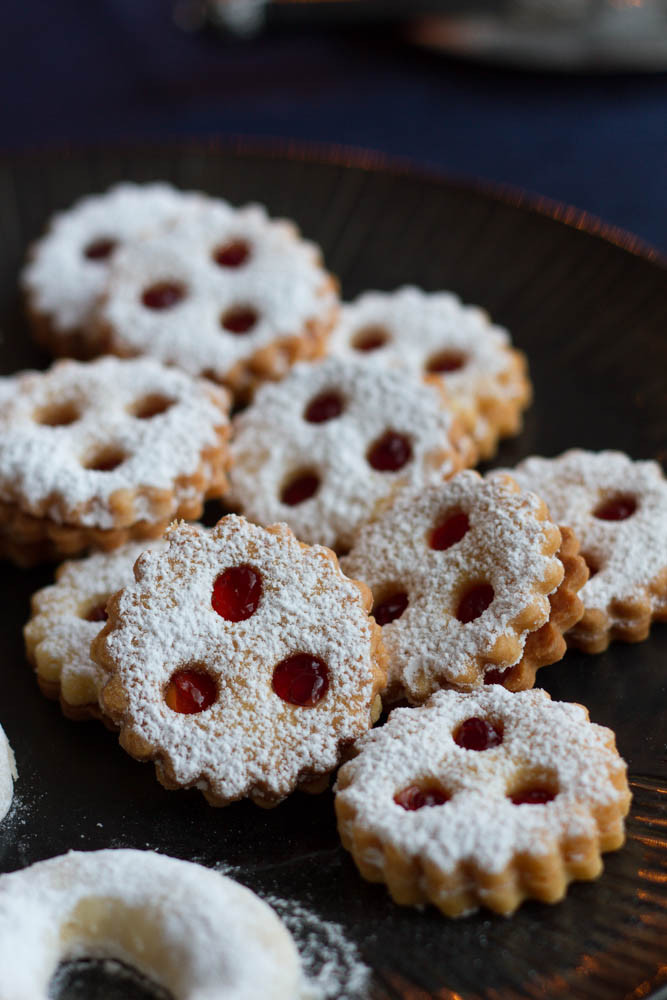 Austrian Christmas Cookies
 Austrian Christmas Bakery Linzer Augen Linzer Cookies