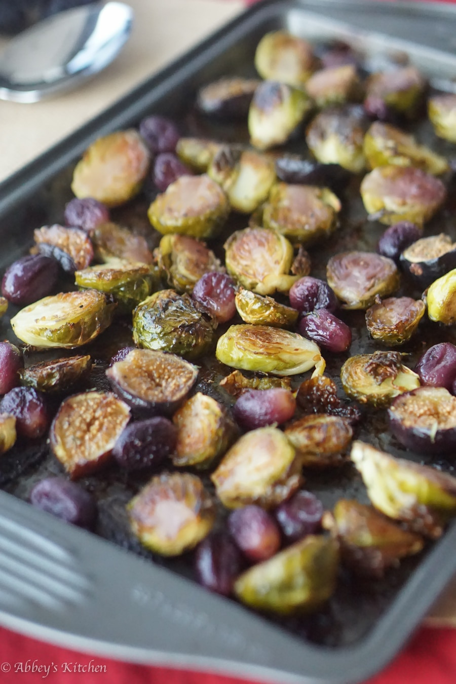 Brussels Sprouts Thanksgiving Side Dishes
 Balsamic Roasted Brussel Sprouts with Grapes & Figs