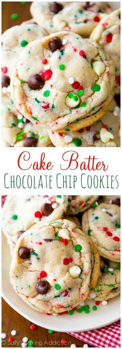 Cake Batter Christmas Cookies
 The Greatest Holiday Cookie Recipes Ever
