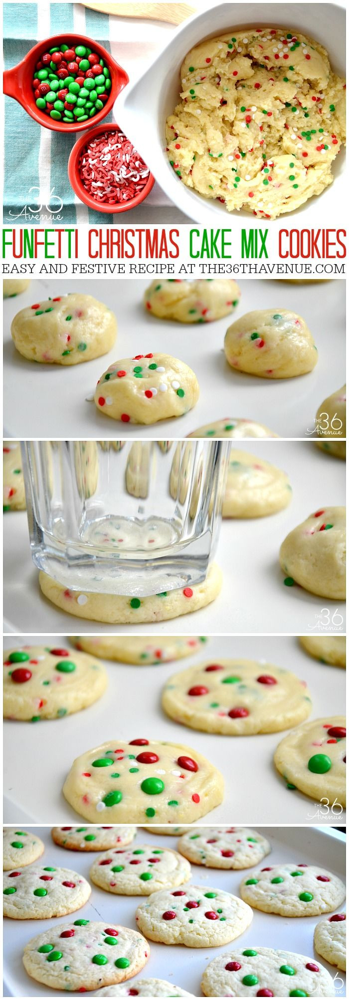 Cake Mix Christmas Cookies
 Funfetti Christmas Cake Mix Cookies s and