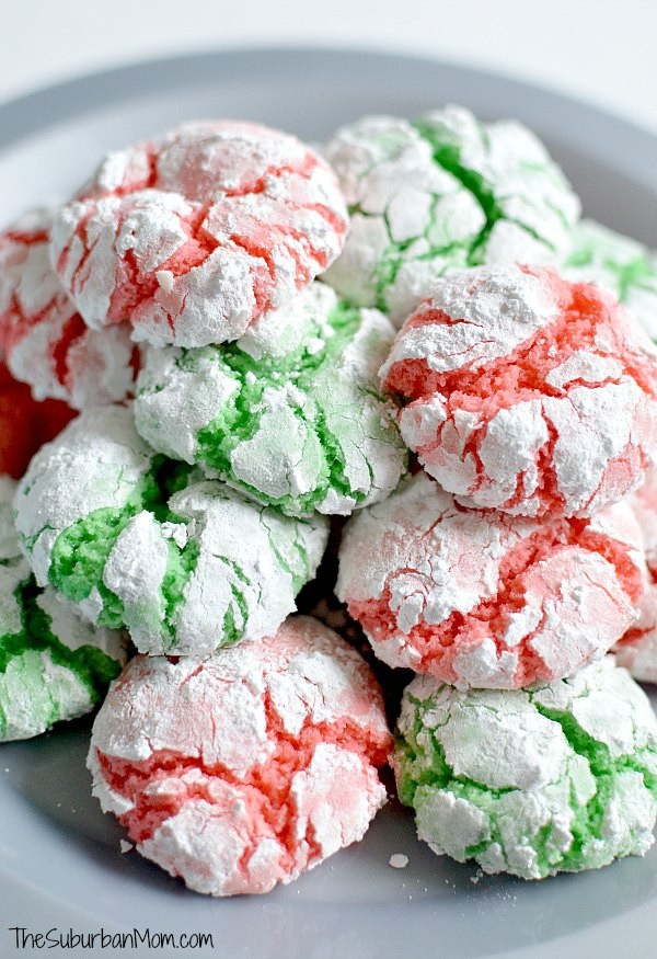 Cake Mix Christmas Cookies
 Christmas Crinkle Cookies