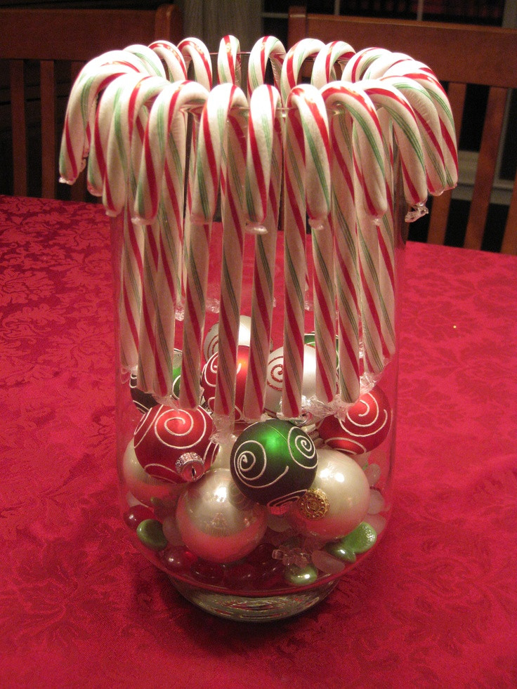 Candy Cane Centerpieces For Christmas
 Candy cane centerpiece Christmas