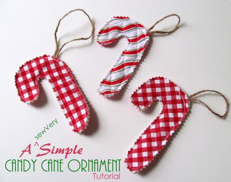 Candy Cane Christmas Ornaments
 10 FREE Christmas Sewing Patterns Craftsy