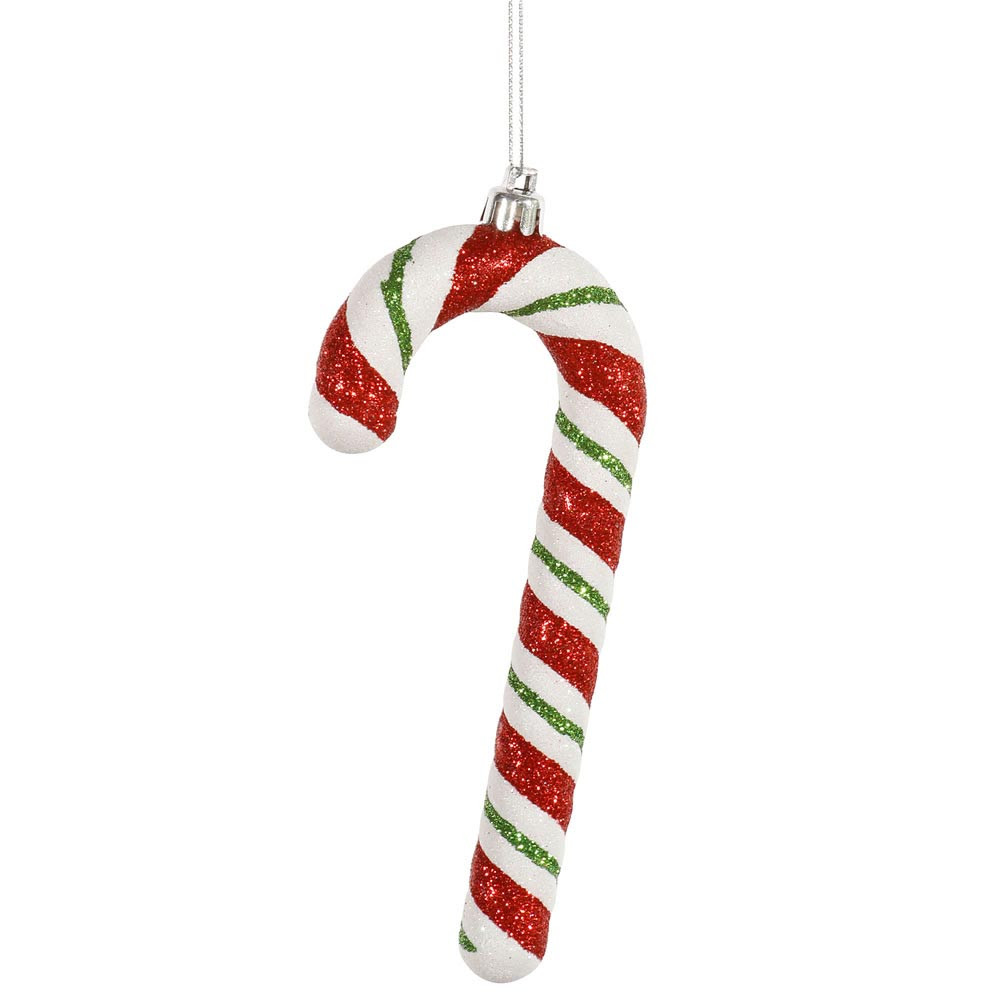 Candy Cane Christmas Ornaments
 6 inch Candy Cane Christmas Ornament set of 4 Red