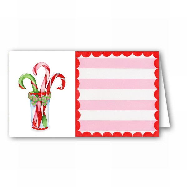 Candy Cane Christmas Shop
 Christmas Candy Cane Shoppe Placecards