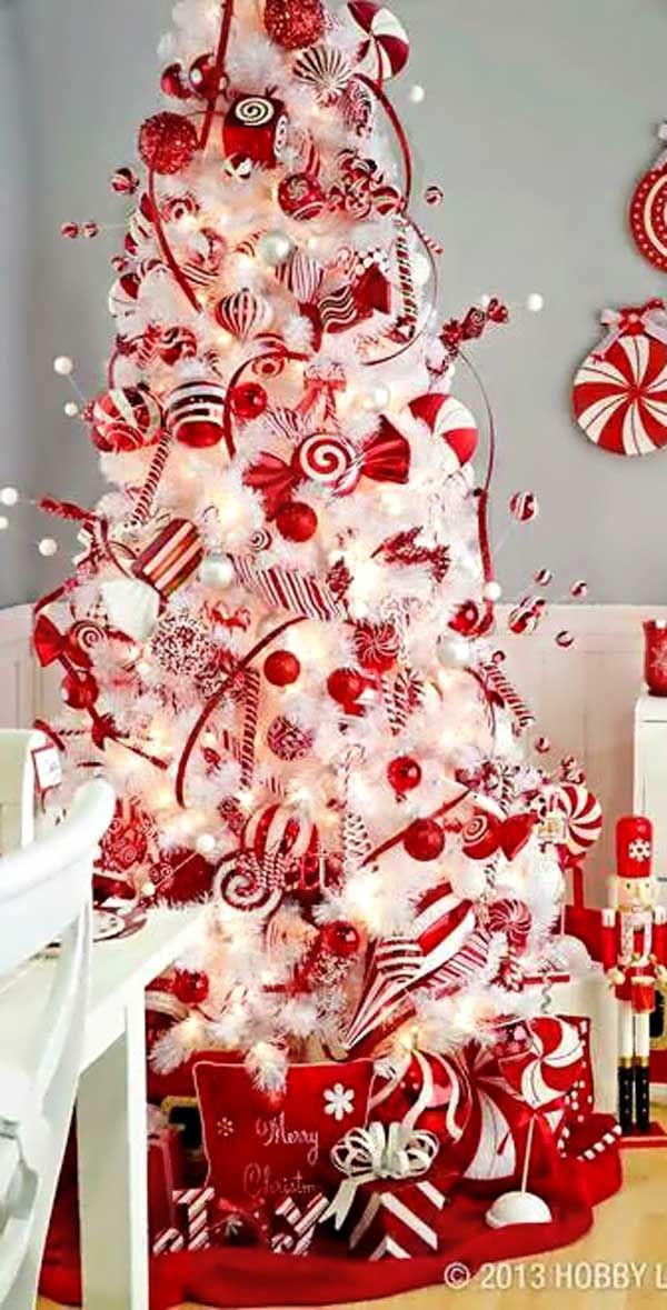 Candy Cane Christmas Tree Decorating Ideas
 Candy Cane Colored Christmas Tree s and