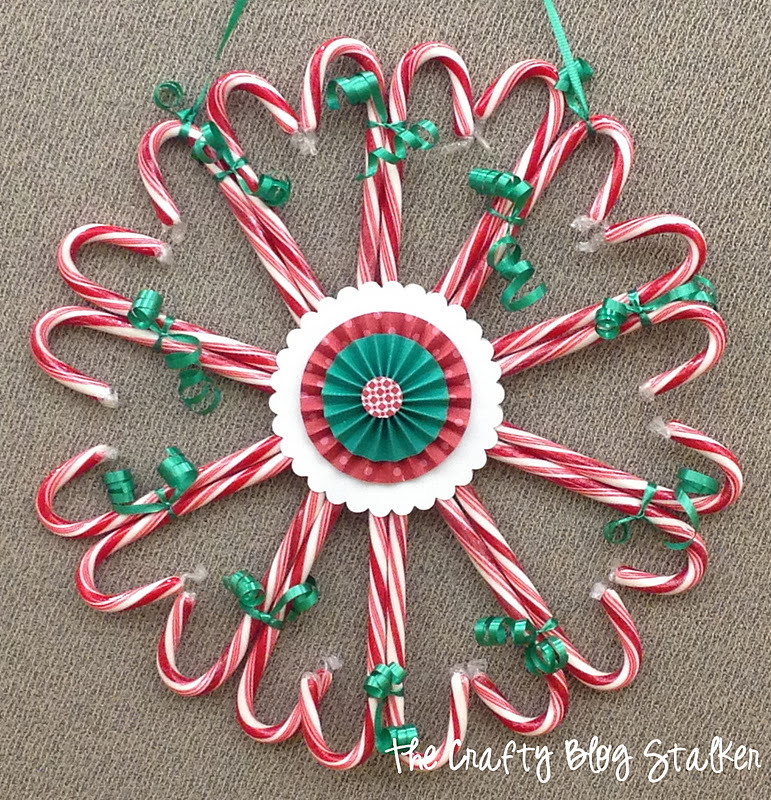 Candy Cane Crafts For Christmas
 Candy Cane Wreath The Crafty Blog Stalker