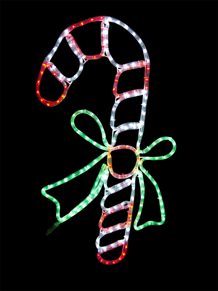 Candy Cane Led Christmas Lights
 Candy Cane Led Rope Light Silhouette 80cm