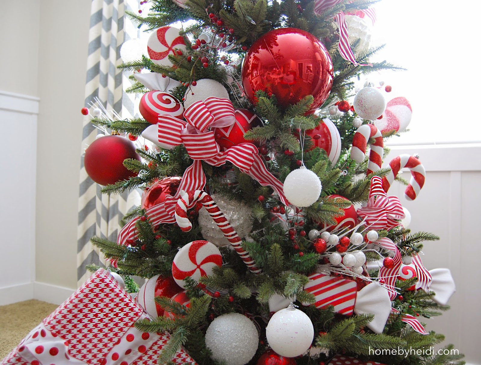 Candy Canes On Christmas Tree
 Home By Heidi Candy Cane Christmas Tree