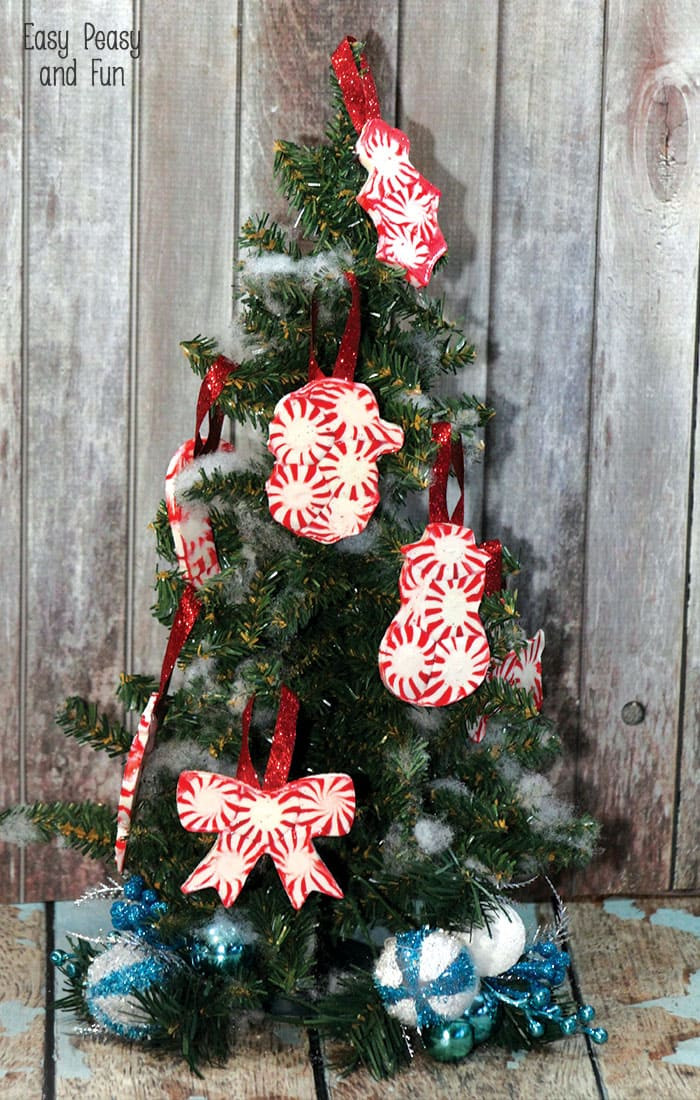 Candy Christmas Ornaments To Make
 Peppermint Candy Ornaments DIY Christmas Ornaments