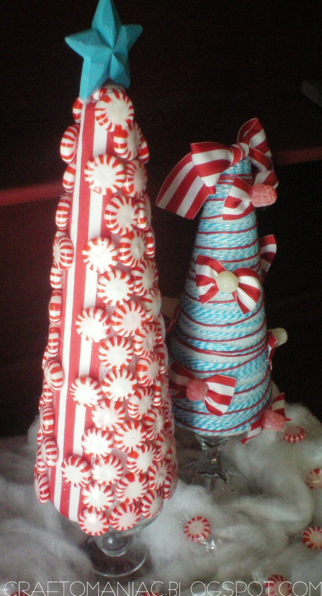 Candy Christmas Tree Craft
 Billie s life Christmas Craft Whimsical Candy Ribbon Trees