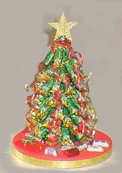 Candy Christmas Tree Craft
 Candy bar Christmas tree craft Easy fun centerpiece and