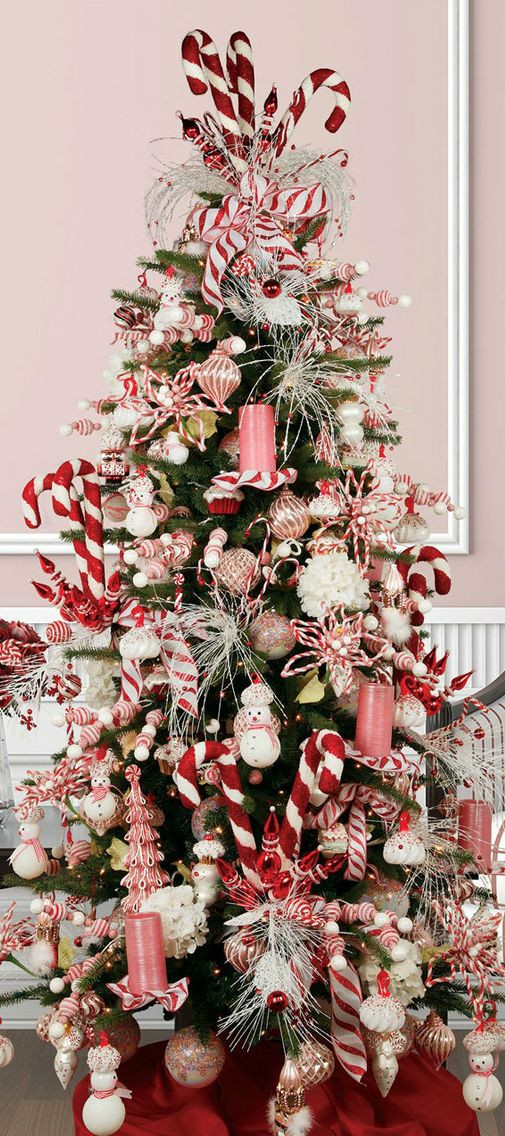 Candy Christmas Tree Decorations
 18 DIY Candy Cane Christmas Tree Ideas