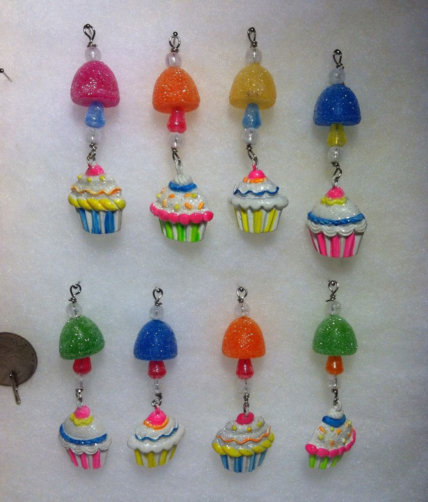 Candy Christmas Tree Ornaments
 Mini Gumdrop Candy w cupcake Icicle Christmas Tree