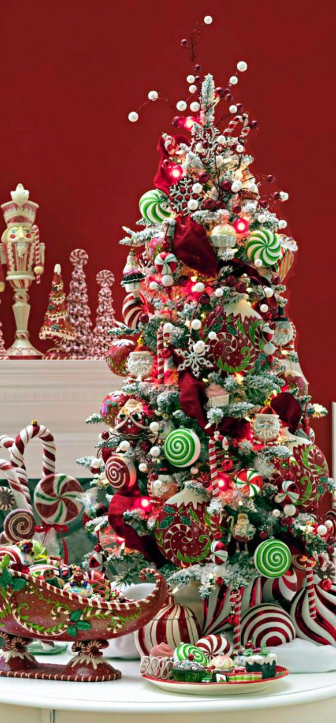 Candy Themed Christmas Decorations
 Whimsical Christmas Trees