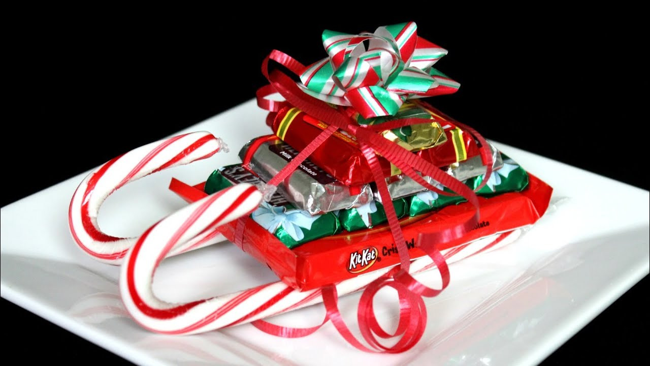 Candy To Make For Christmas
 CHRISTMAS CANDY CANE SLEIGH HOW TO