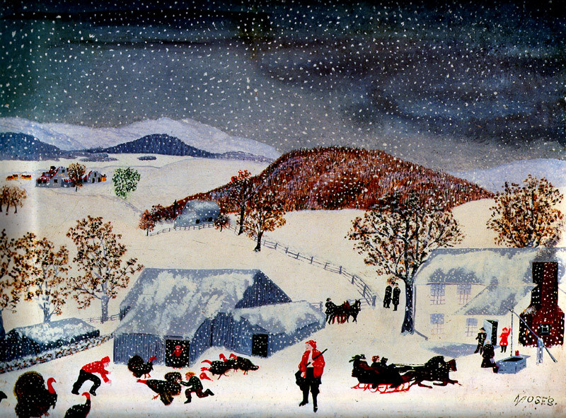 Catching The Thanksgiving Turkey
 Art History News Grandma Moses at Auction
