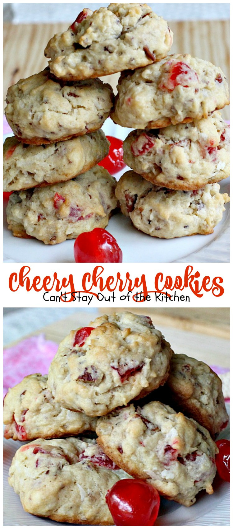 Cherry Christmas Cookies
 Cherry Almond Bars Can t Stay Out of the Kitchen