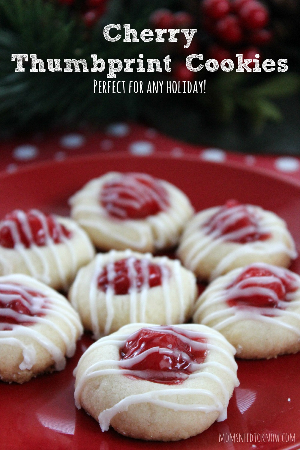 Cherry Christmas Cookies
 Cherry Thumbprint Cookie Recipe