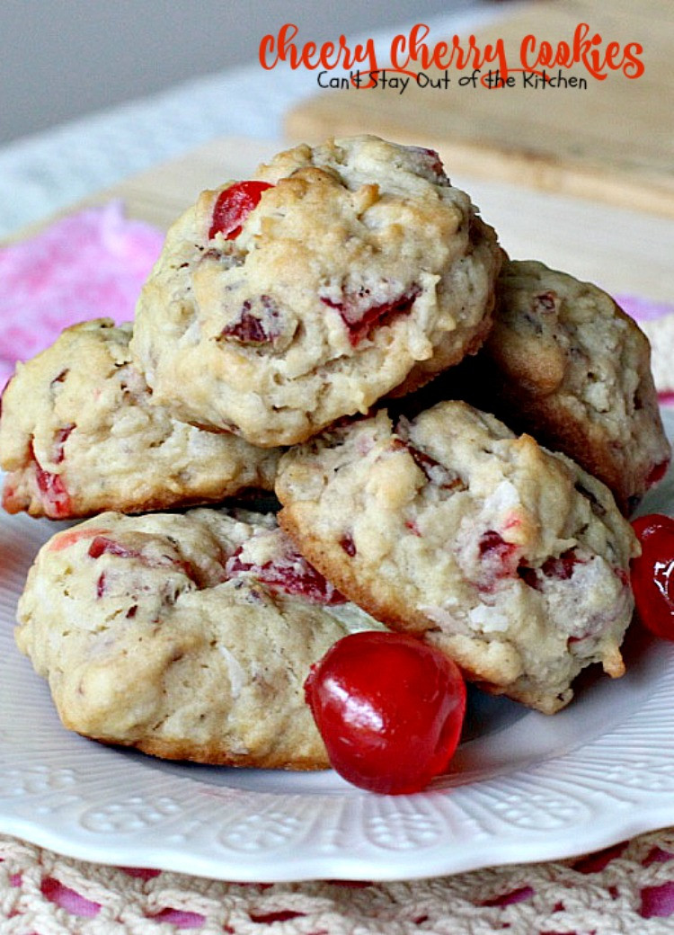 Cherry Christmas Cookies
 Cheery Cherry Cookies Can t Stay Out of the Kitchen