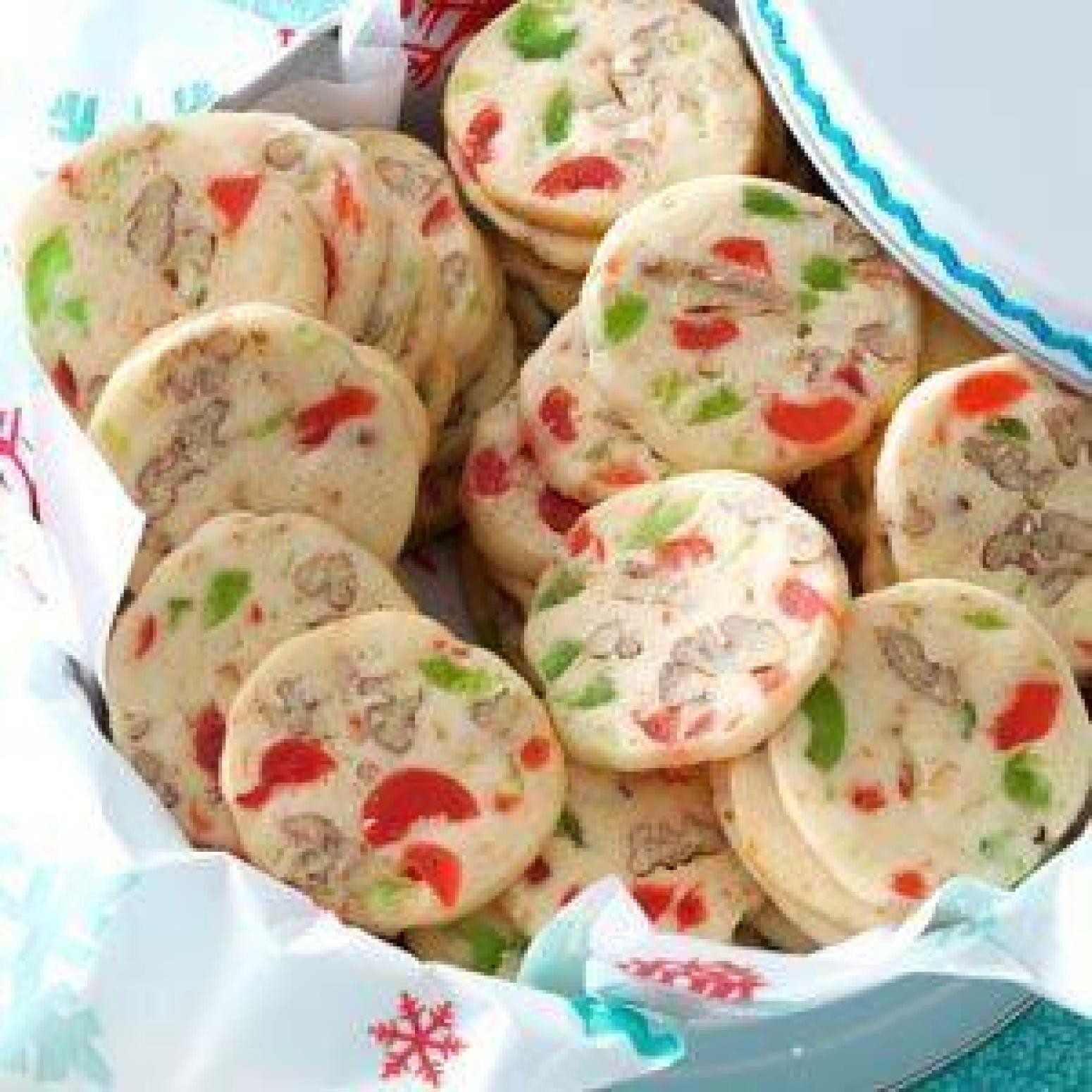 Cherry Christmas Cookies
 Cherry Christmas Slices Recipe