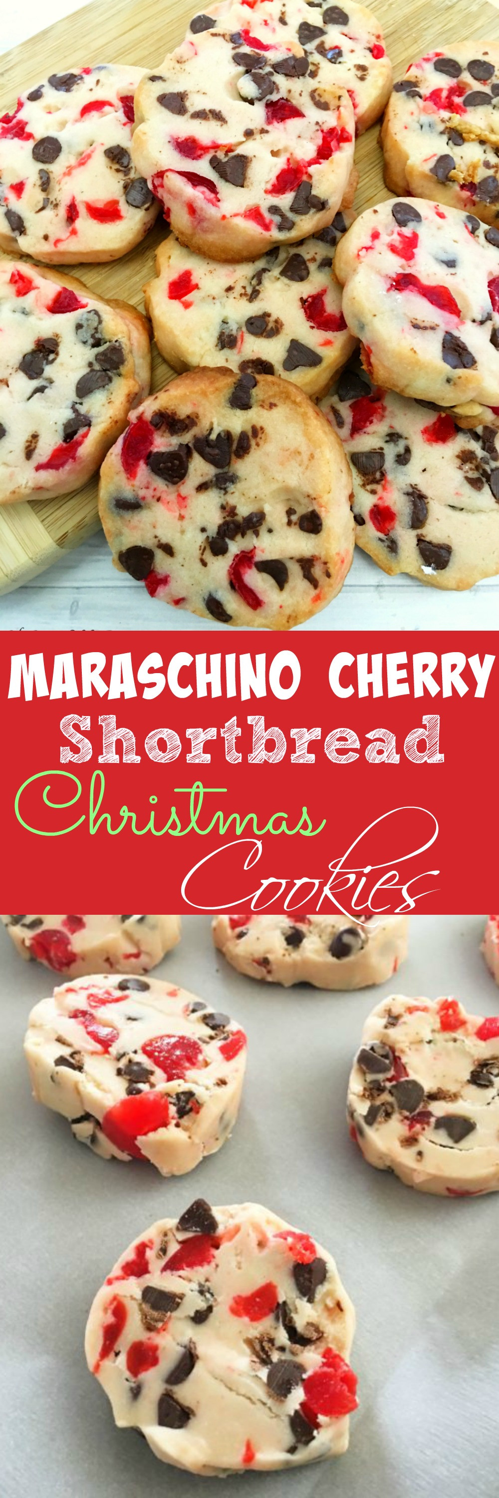 Cherry Christmas Cookies
 Maraschino Cherry Shortbread Christmas Cookies